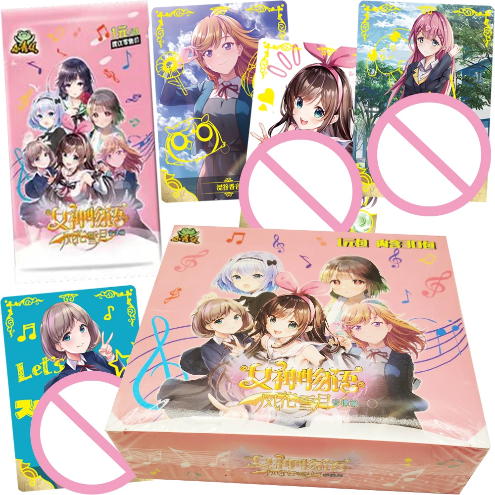 Goddess Story Collection Cards Anime Game Shining Girl Exclusive Charm Personality Cards Booster Box Family Table Toys Gifts