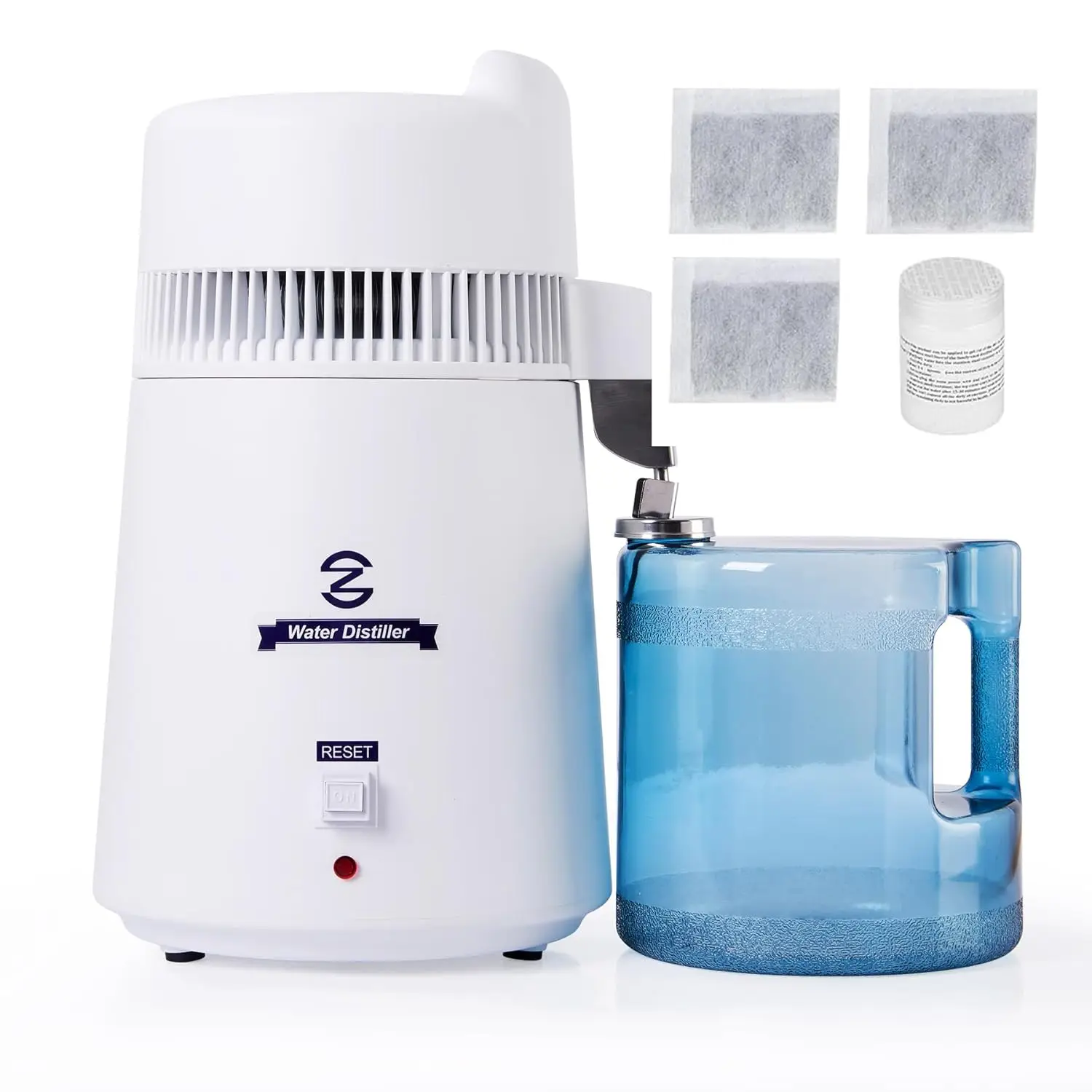 Water Distiller, Larger 1.6 Gal Countertop Home Distillers, Distilling Pure Water Machine for Home Table Desktop, Distil