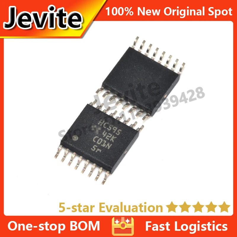 Jevite 100% nouveau contrôleur électronique d'origine IC 74HC SN74HC595PWR TSSOP-16 2V ~ 6V registre à décalage 8 bits