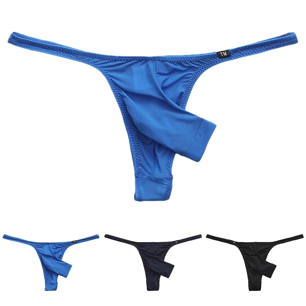 Men Long Open Pouch Sissy G-string Thong Sex Low Rise Sexy Accessories For Men High Elastic Lingerie For MenGay Erotic Underwear