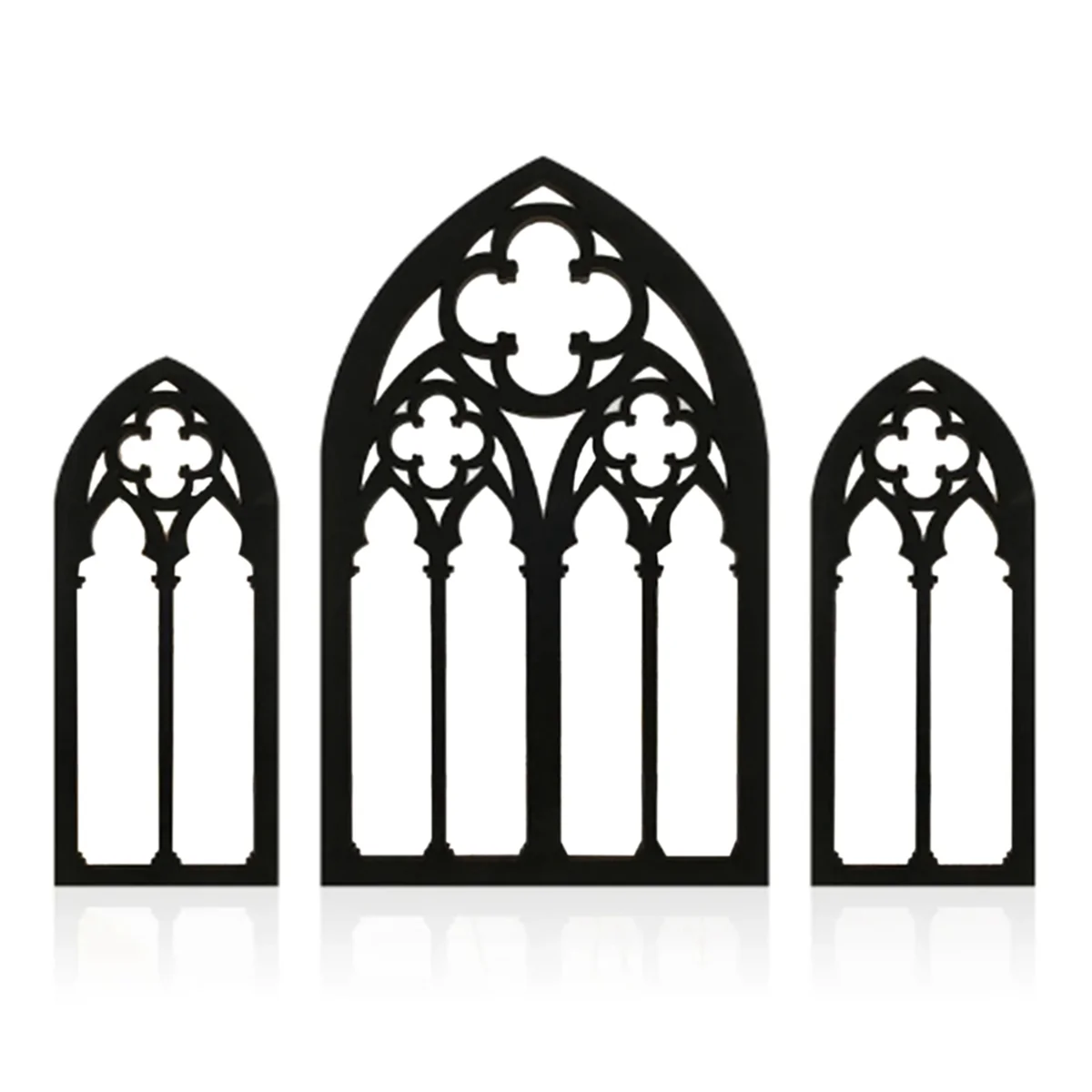 Hot sale Gothic Mirrors Wall Decor Arched Decor Mirror Wall Mounted Goth Room Decor Vintage Cathedral Window Mirror for Room