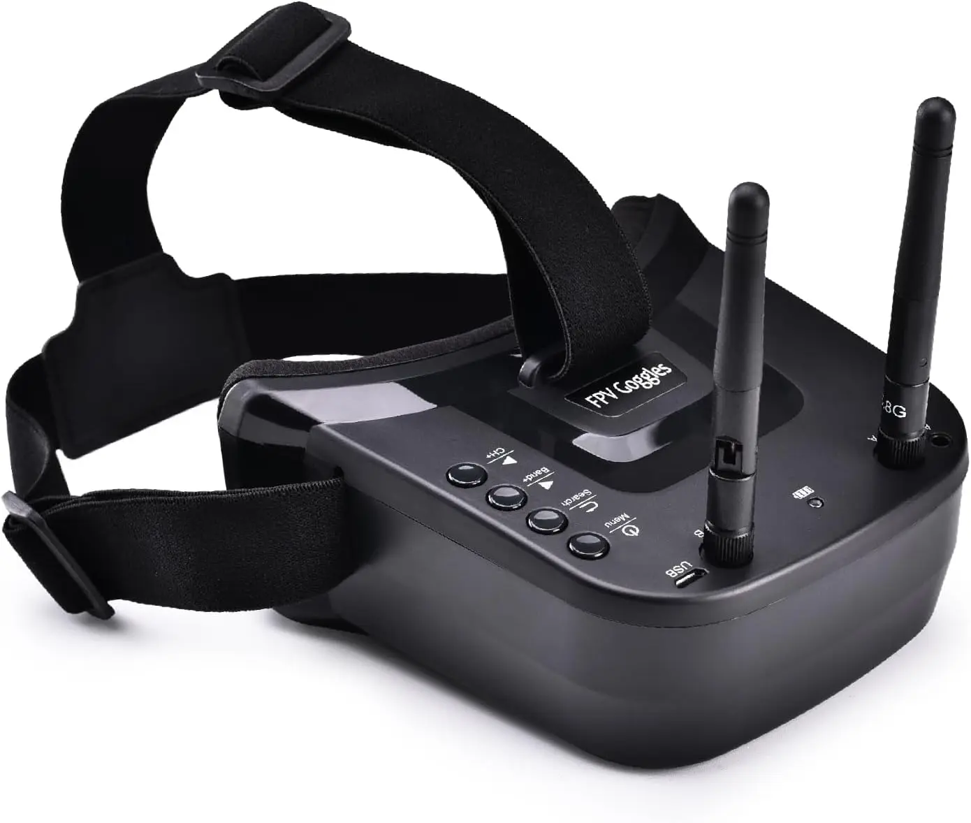 FPV Goggles 5.8G with 3 Inch Screen Antennas Built-in Battery Video Headset for Analog FPV Camera And Transmitter RC Airplanes