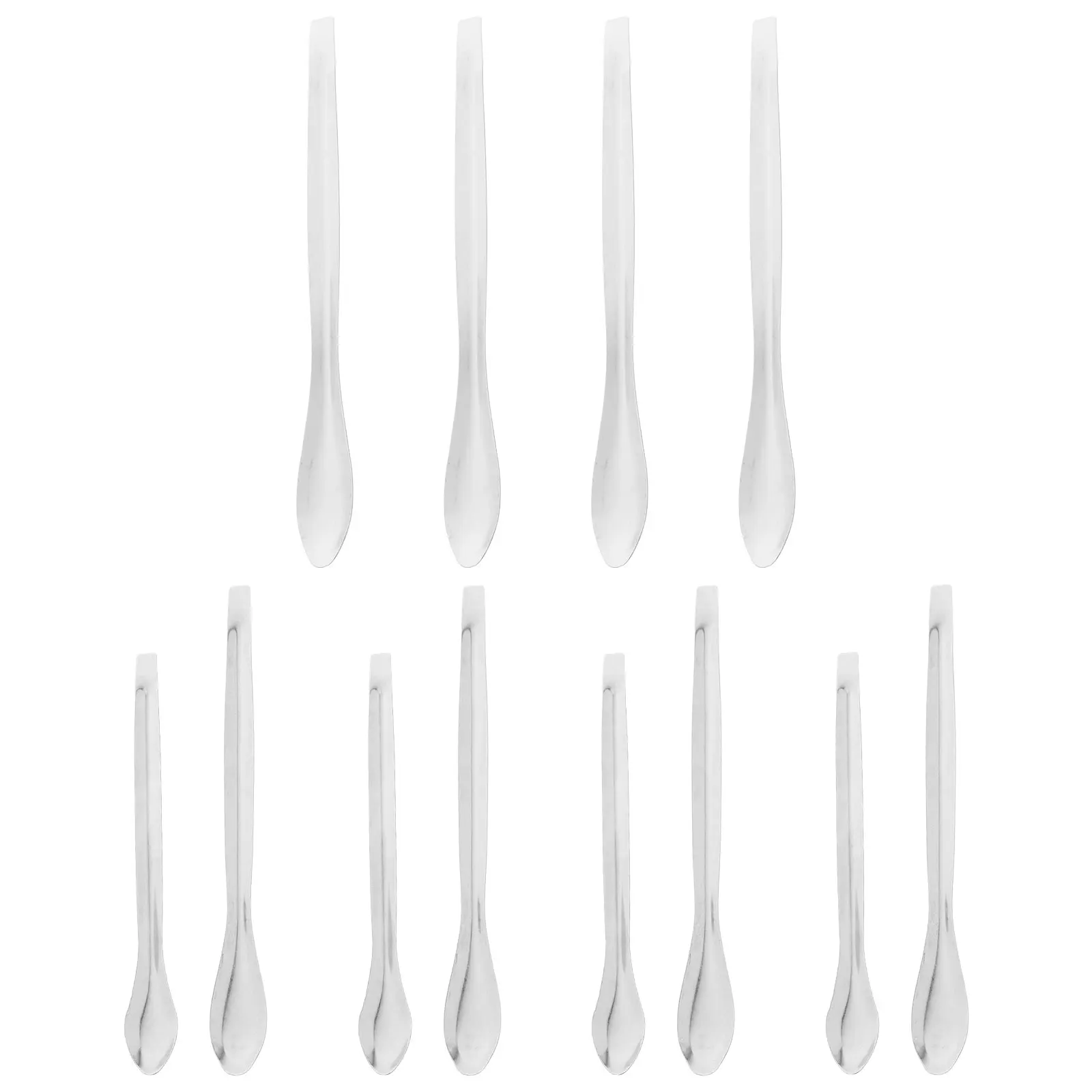 

12 Pcs Stainless Steel Medicine Spoon Measuring Spoons Laboratory Foldable Flat