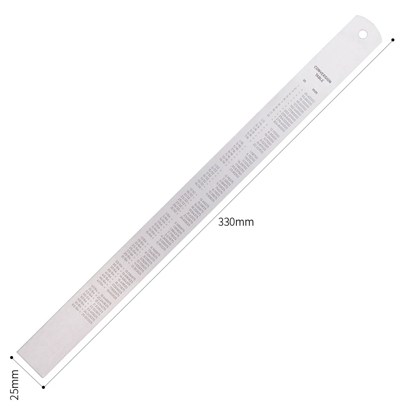 Imagem -06 - Deli Peças 15 20 30 40cm Régua Reta de Precisão Grossa Régua de Metal com Ferramentas de Medição de Escala Material de Escritório Aço Inoxidável
