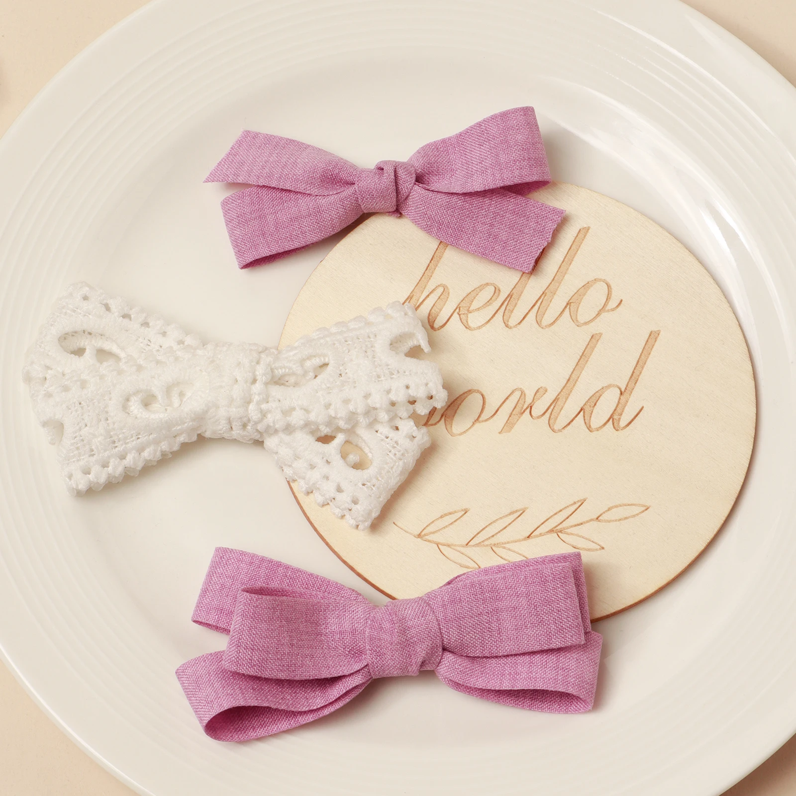 

3pcs Different Bow Tie Hair Clips For Kids Girls Cute Bangs Barrette Baby Photograph Decor Hair Accessories Ponytail Decor Clips