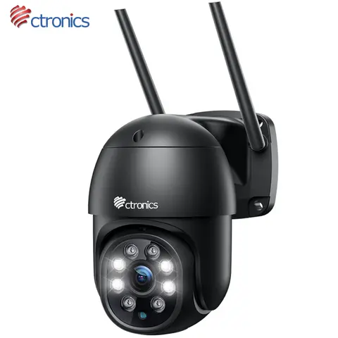 Ctronics WiFi IP Camera Outdoor 2K 4MP Surveillance Smart Tracking Camera Night Vision Two Way Audio CCTV Security Protection