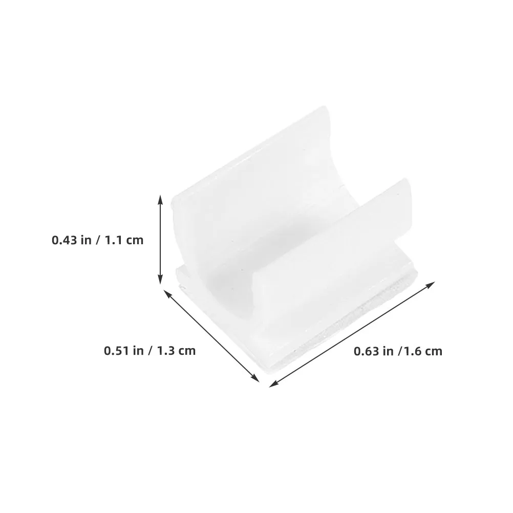 50Pcs Pen Holder Clip Adhesive Back Design Marker Organizer for Classroom Office Home Use Fridge Dry Erase Board Bulletin Board