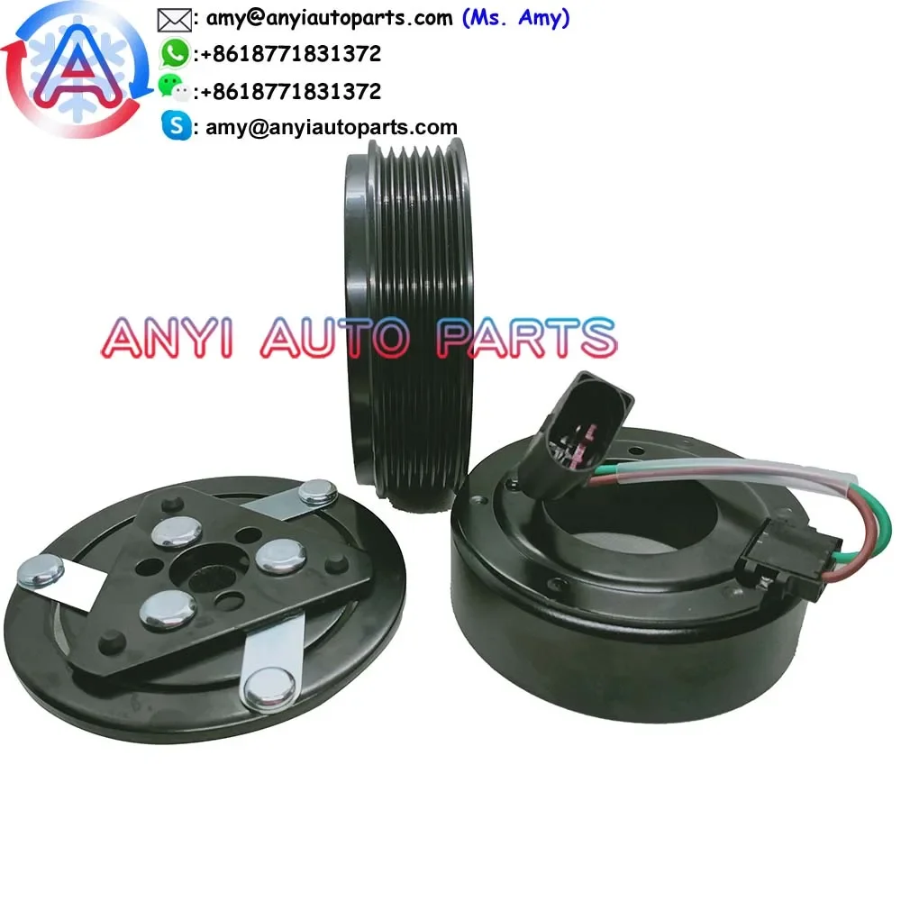 

ANYI AUTO PARTS CA4015 CLUTCH ASSEMBLY Sanden SD6V12 6V12 6PK for VW VOLKSWAGEN POLO/SKODA FABIA/SKODA RAPID 6R0820803A