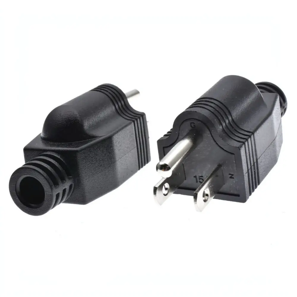 Replacement Power Plug For VOSORON US Nema 5 15P Electrical Cord Connector Detachable Repair Male Head 15A 125V Home