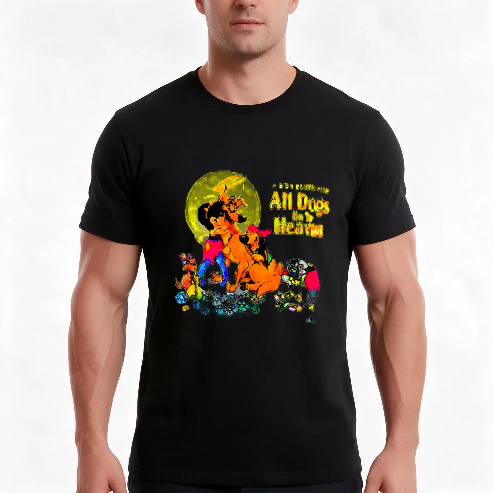 1989 All Dogs Go To Heaven A Don Bluth Film Vintage The Land Before Time Follow-Up Classic 80's T-Shirt, Vintage Graphic Print