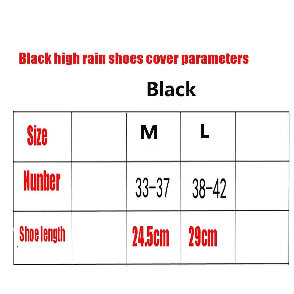 Waterproof Silicone Shoe Cover Can Be Reused Anti-slip Wear-resistant Rain Shoes Cover waterproof boots outdoor rainy days