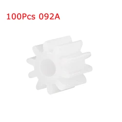 100Pcs 9 Teeth Plastic Gear Model 092A Reduction Gear Modulus 0.5 Worm Gears for RC Car Robot Motor DIY Model Making Accessories