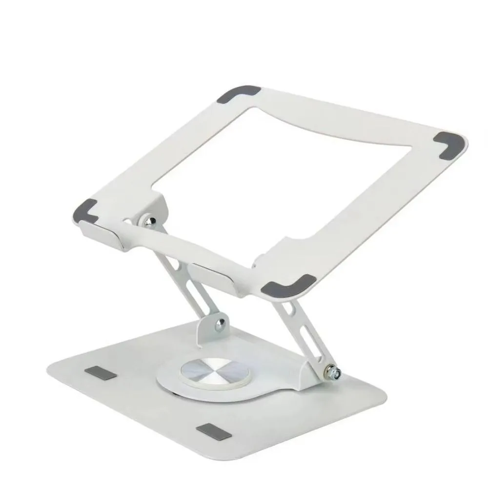 360 Rotating Base Notebook Computer Stand Foldable Computer Riser Heat Dissipation Adjustable Laptop Bracket for Desk