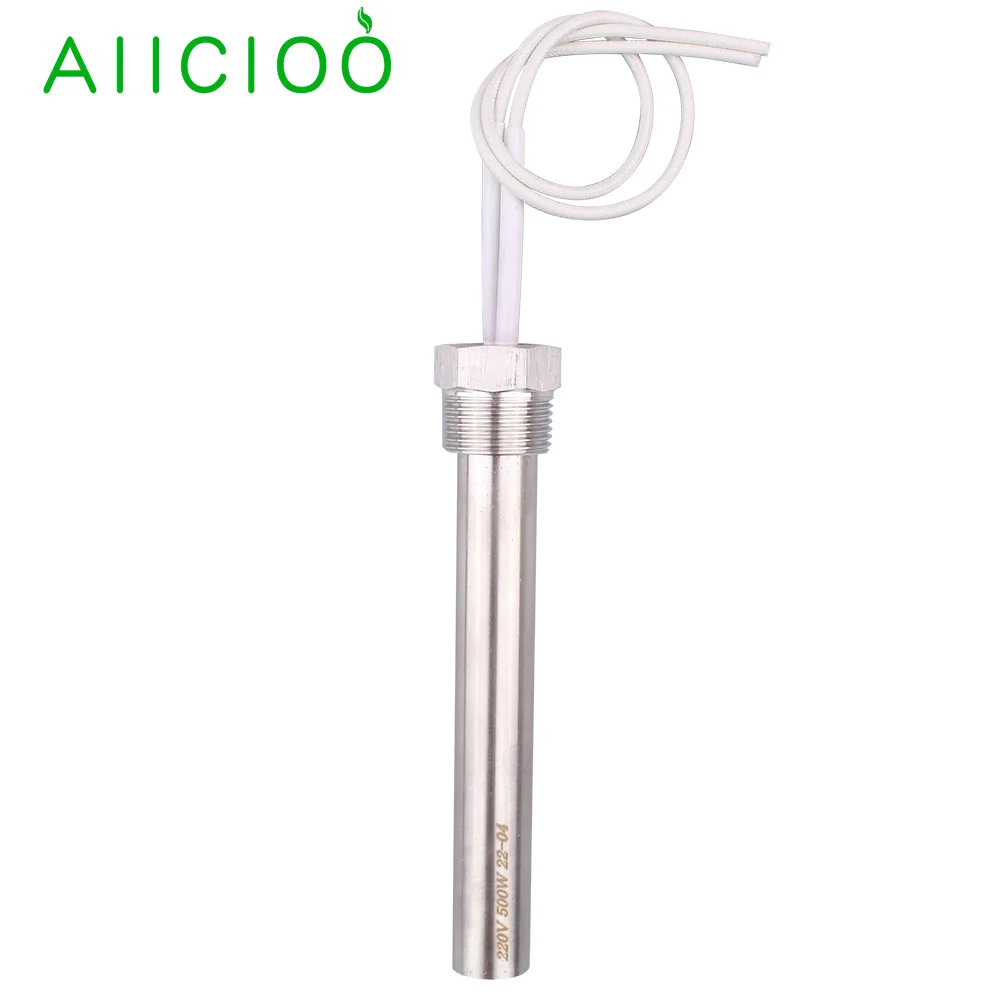 

220V Cartridge Heater DN20 Cylindrical Heating Element Immersion Tubular Water Heater 0.25kw/0.5kw/1kw/1.5kw/2kw