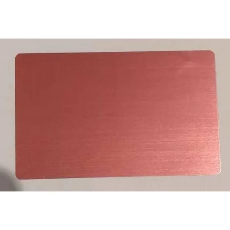 Testing Material for Laser Marking Machine, 50PCS/LOT, Multicolor Aluminium Alloy Metal Sheet, Business Name Cards