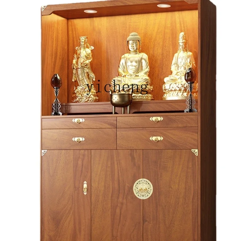 YY New Chinese Buddha Niche Household Minimalist Modern Small Clothes Closet Altar Altar Buddha Cabinet Shrine