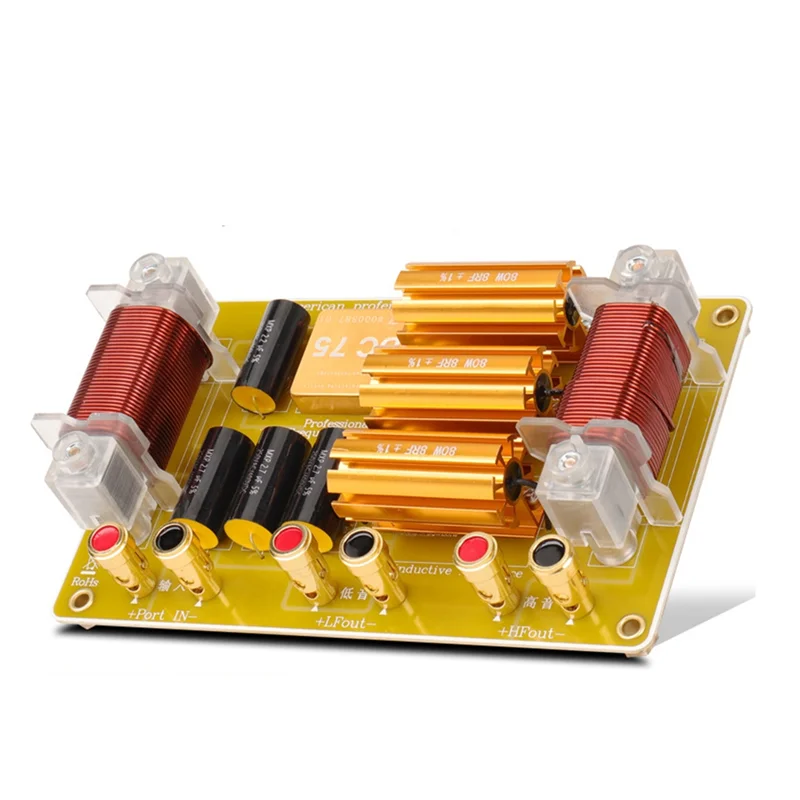 

Аудиоразделитель Кроссовер Двусторонний делитель Одиночный 18-дюймовый 15-дюймовый 12-дюймовый аудиокроссоверный фильтр Tweeter-Y47A