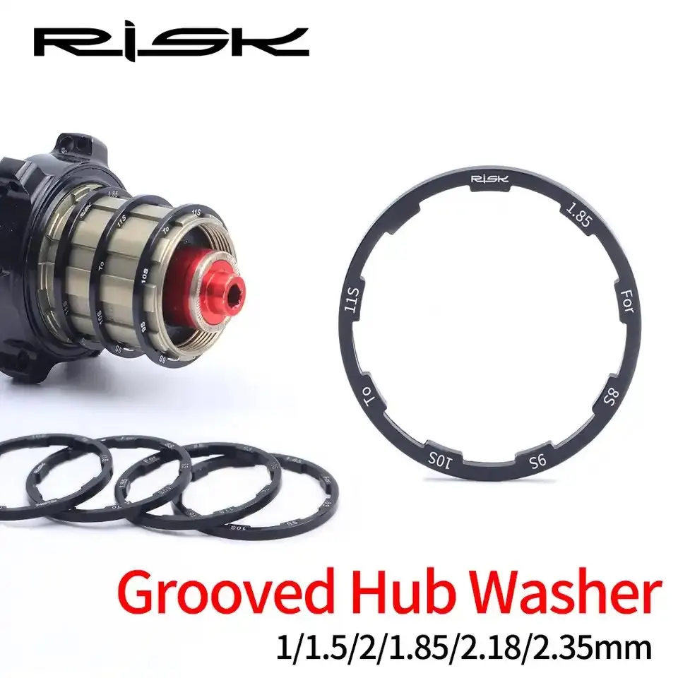 AliExpress RISK Road Mountain Bicycle Grooved Hub Washers Freehub Bottom Bracket Spacers Flywheel Cassette Axle Gasket Bike Headset Washer