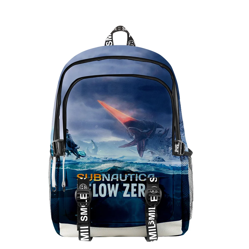 Classic Subnautica Below Zero 3D Print Student School Bags Unisex Oxford Waterproof Notebook multifunction Travel Backpacks