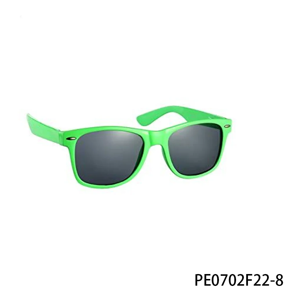 Gafas de sol PESENAR Retro de los años 80, color verde neón, estilo Wayfarer, accesorio de moda vintage de los años 80, ideal para juegos de rol y cosplay