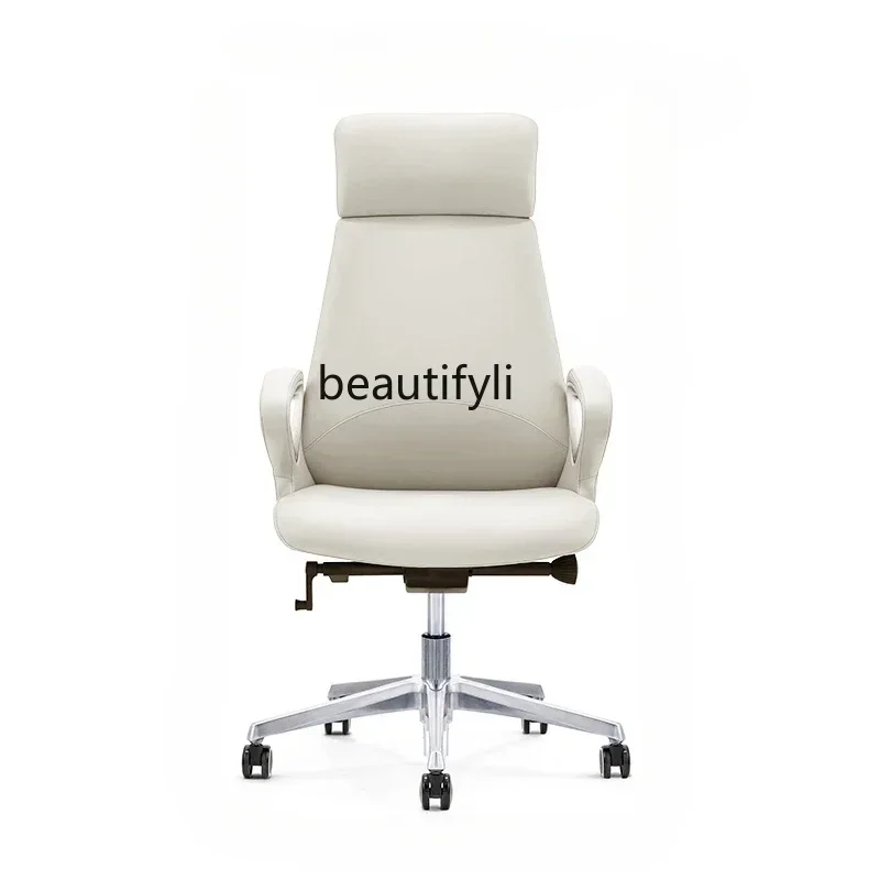 TTT New arrive Office sedentary comfortable light luxury boss chair reclining ergonomic home study computer chair