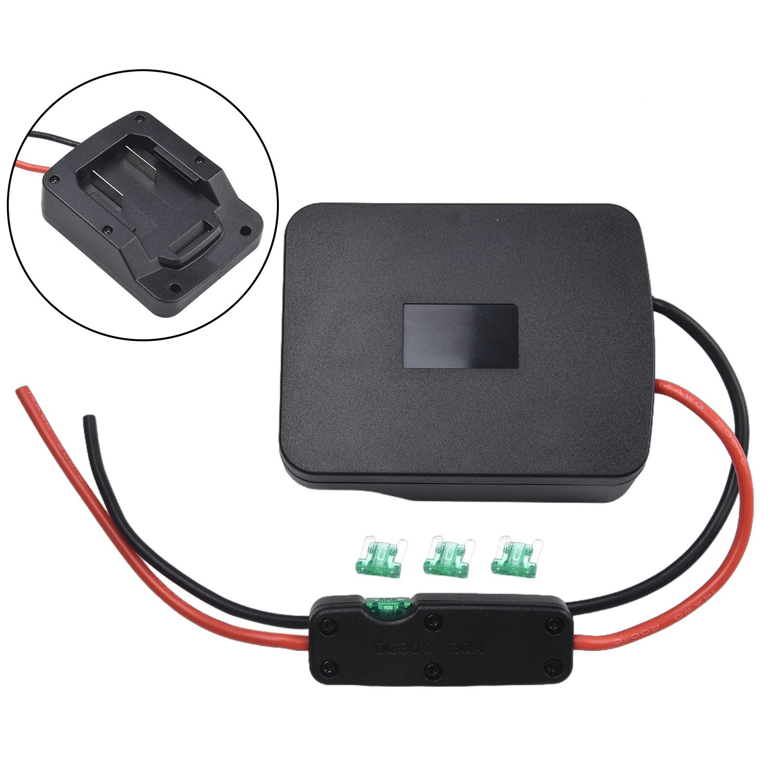 Battery Adapter For PARKSIDE X20V TEAM With Fuse And Switch Power Connector Prevent Excessive Current Adapter Power Tool Parts