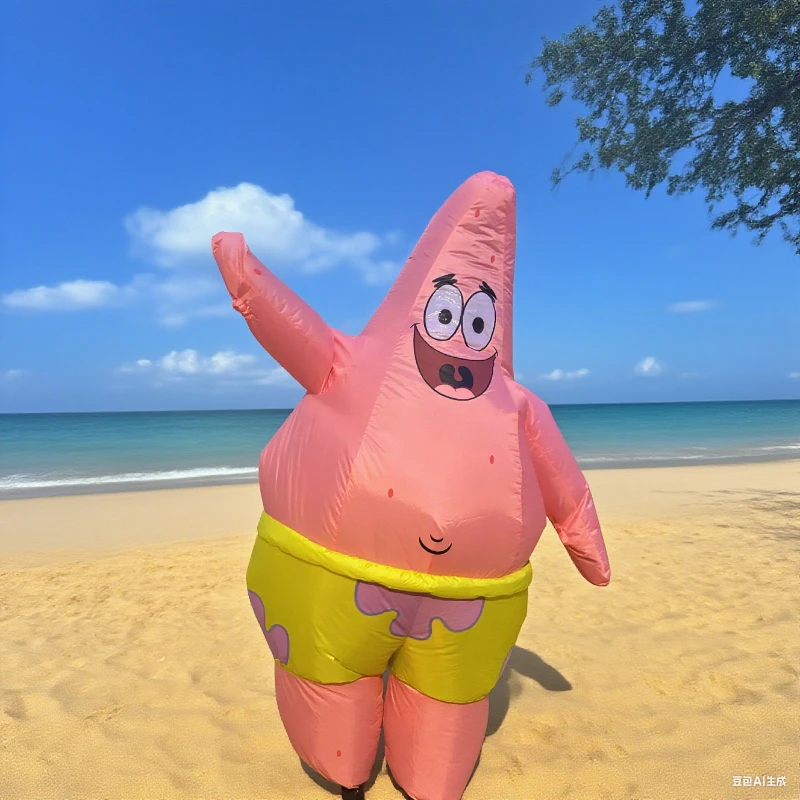 

Аниме косплей надувной костюм новинка розовая морская звезда забавный надувной костюм Хэллоуин аниме косплей одеваются праздничный подарок