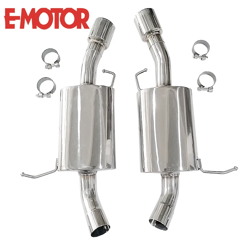 High Performance Exhaust Muffler with Tips BMW E90 E92 E93 335is N54 N55 07-13