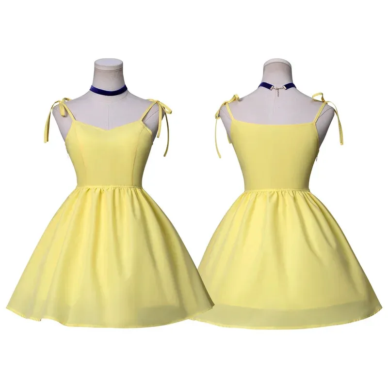 Sexy Asuka EEva Clothing Neww CCCentury Yellow Summer Skirt Animation Cosplay Anime Cos Accessories mb.3