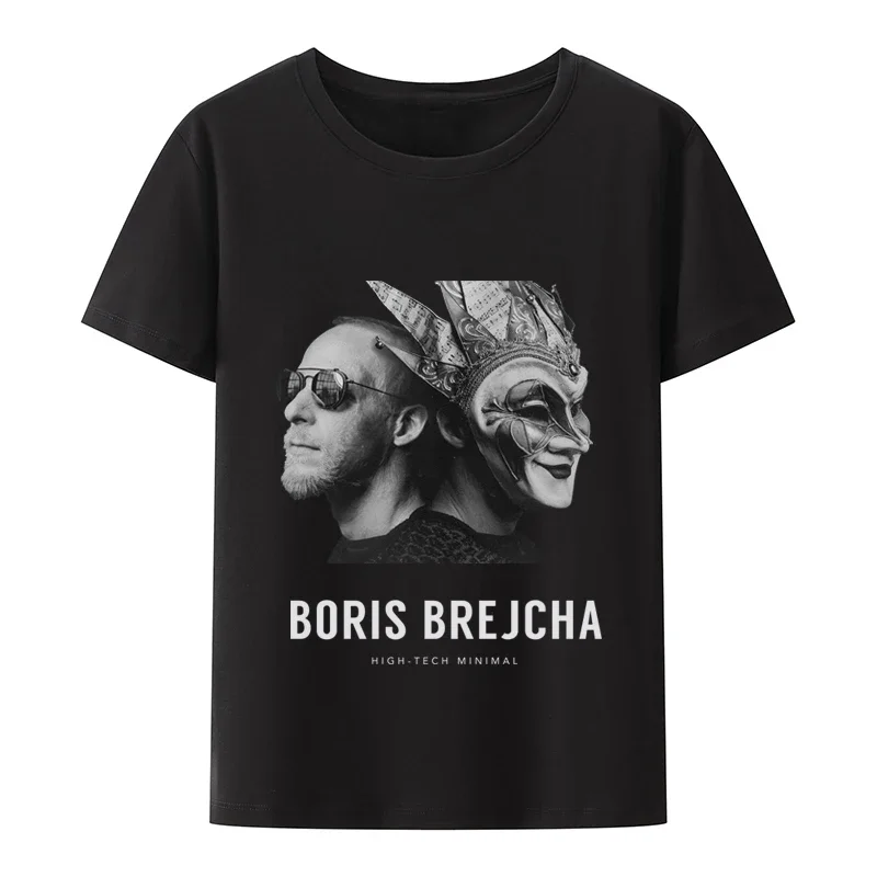 Hip-hop Techno Music Unisex Men Summer L Comfortable O-neck Short-sleev Dj Boris Brejcha Classic Mask T-SHIRT harajuku