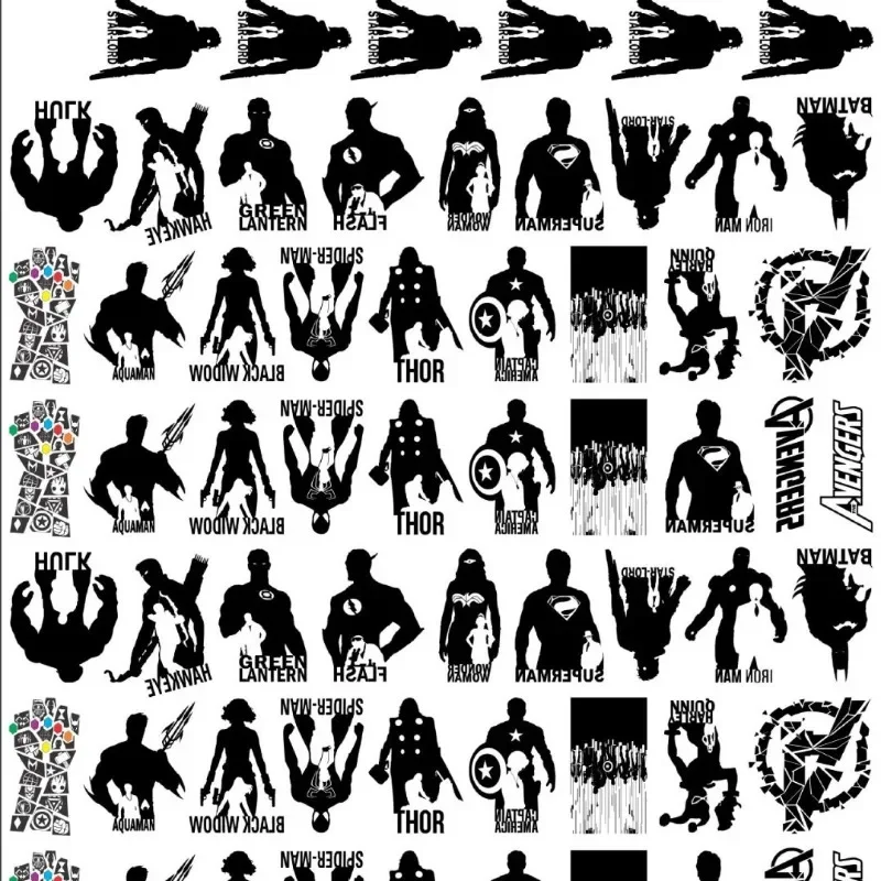 

Marvel Acrylic Pieces Superhero DIY Handmade Material Stickers Keychain Accessories Avengers Collectible Educational Toys