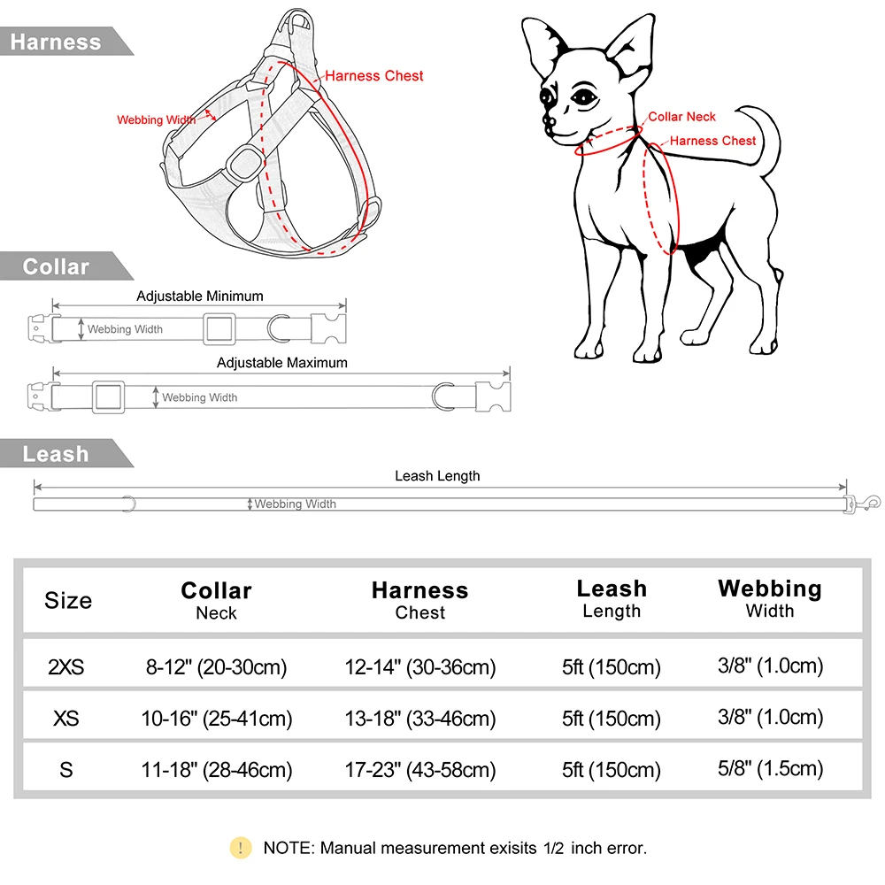 Fashion Dog Collar Harness Leash Set Cute Bowtie Puppy Cat Collars Vest Harness with Lead Belt for Small Medium Dogs Cats Pink