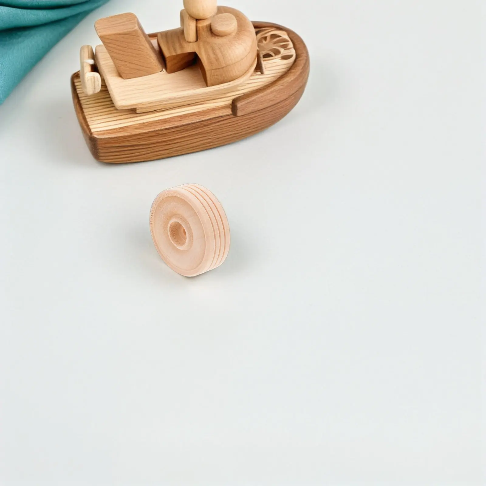 

50 шт. натуральных деревянных колесиков для поделок, моделей ручной работы, развивающих занятий, детских творческих игр, домашней мастерской