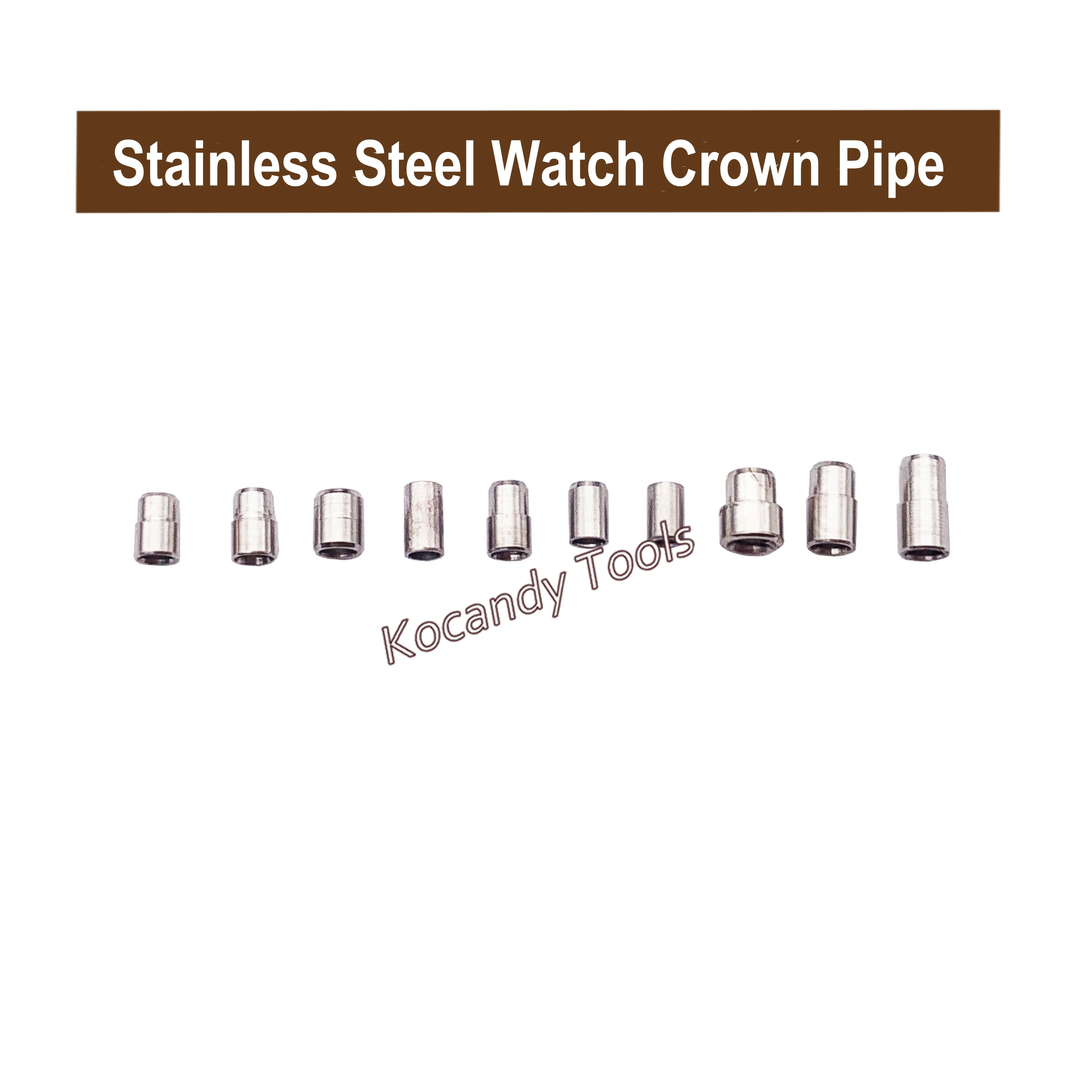 Watch Crown Pipe Stainless Steel Mixed Sizes for Watch Crown replacement and Watchmaker Repair