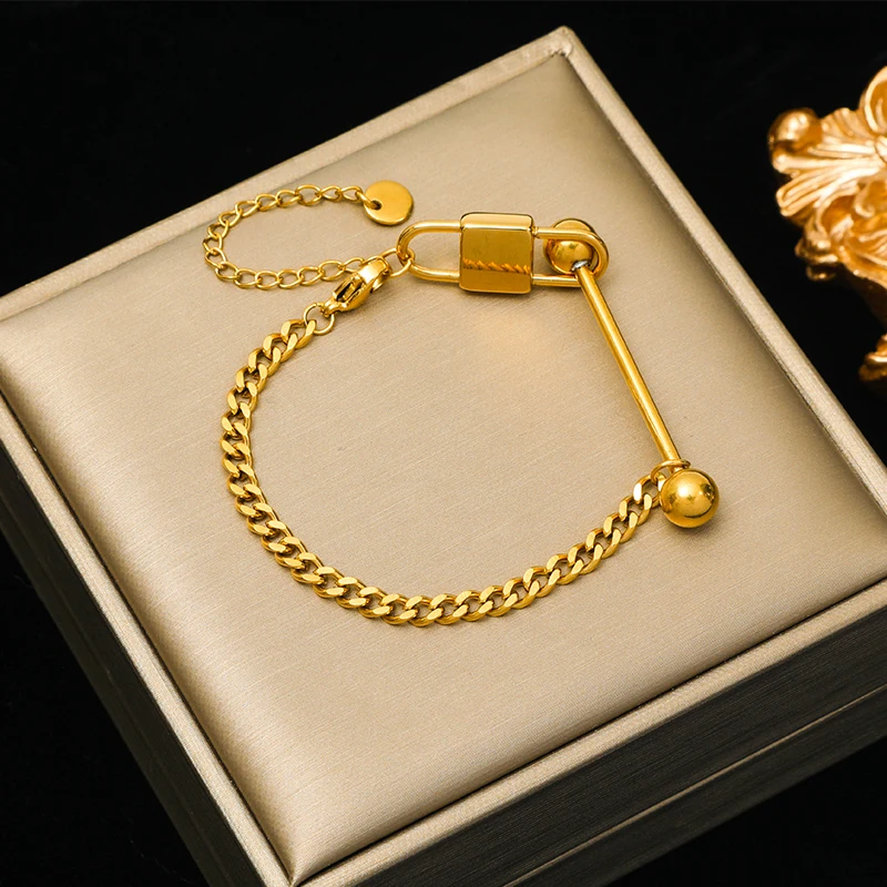EILIECK 316L Edelstahl Goldfarben Perlenkette Armband für Frauen Mädchen Mode Nicht-verblassendes Schmuckset Geschenk Bijoux – Detail 11