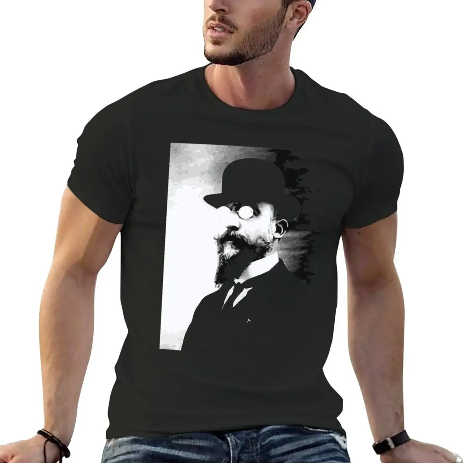 Erik Satie - classical music T-Shirt aesthetic clothes heavyweights designer shirts plain black t shirts men