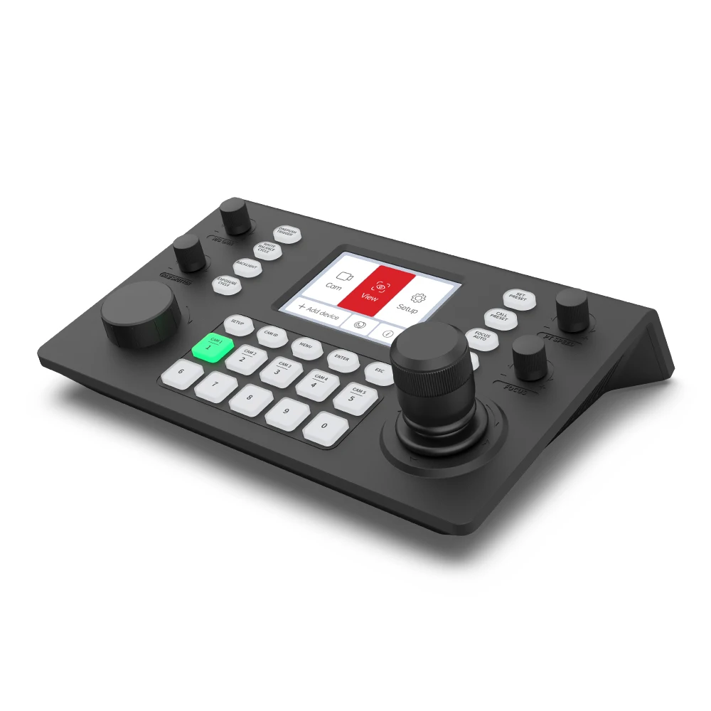 YRR-11DP decoding PTZ control keyboard with LCD screen and conference   manual knob, suitable for conference  s