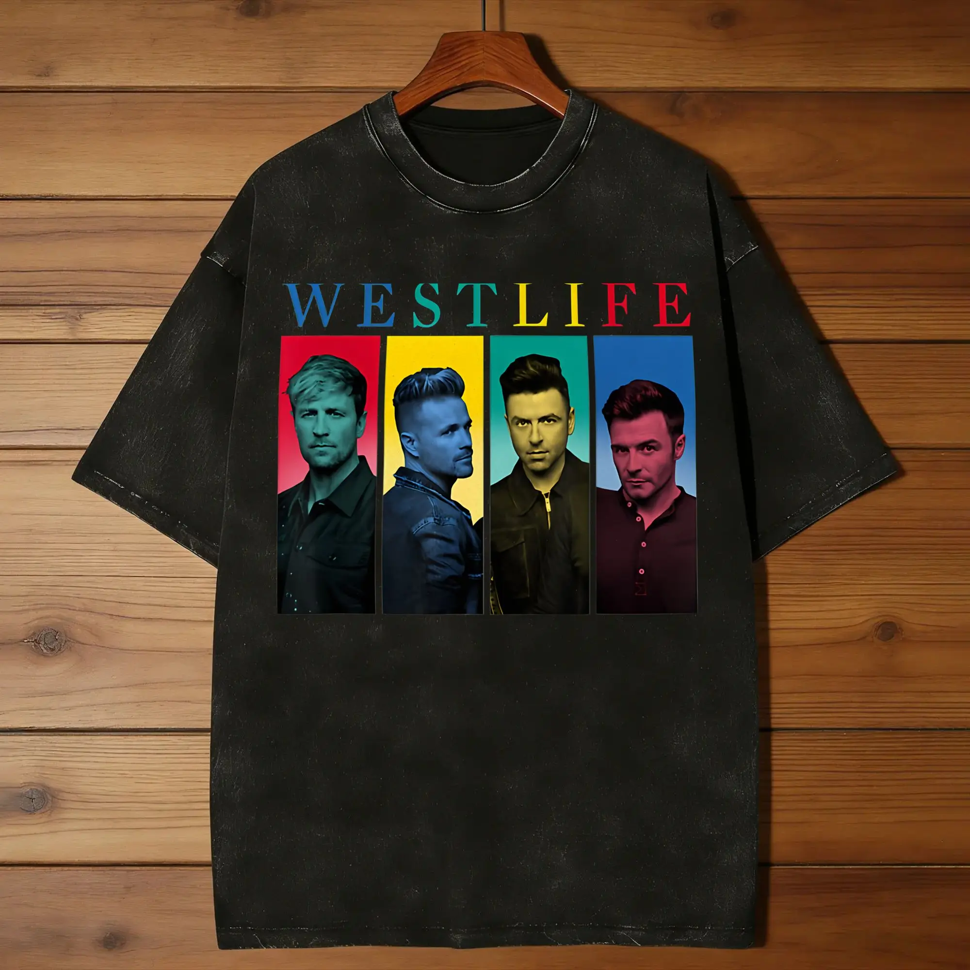 Westlife 25th Anniversary Tour 2026 Washed T Shirts Trending  Summer Tees Y2K Retro Simple Cotton Clothes Plus Size