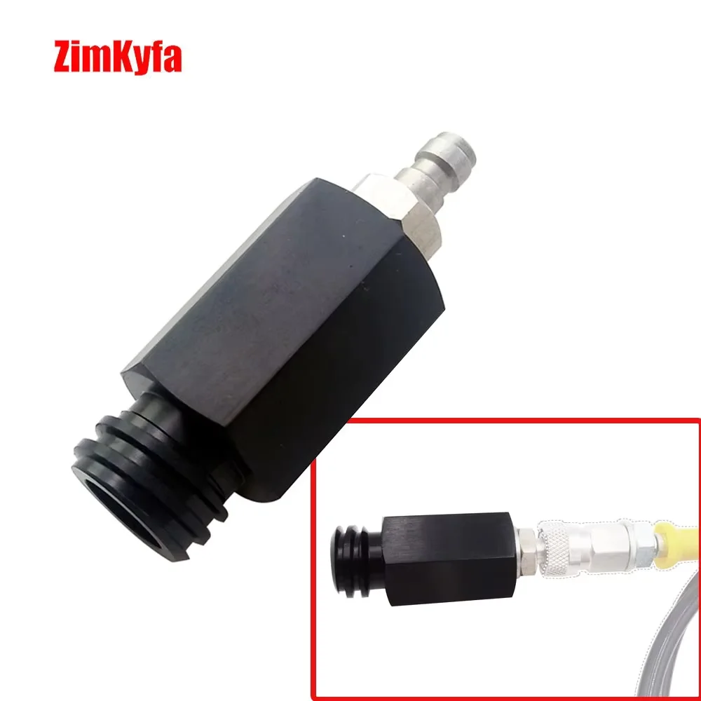 8mm Male Quick Disonnect Adapter for Sodastream Tr21-4 Threads Soda Maker Machine to External CO2 Tank Bottle,Black and Silver