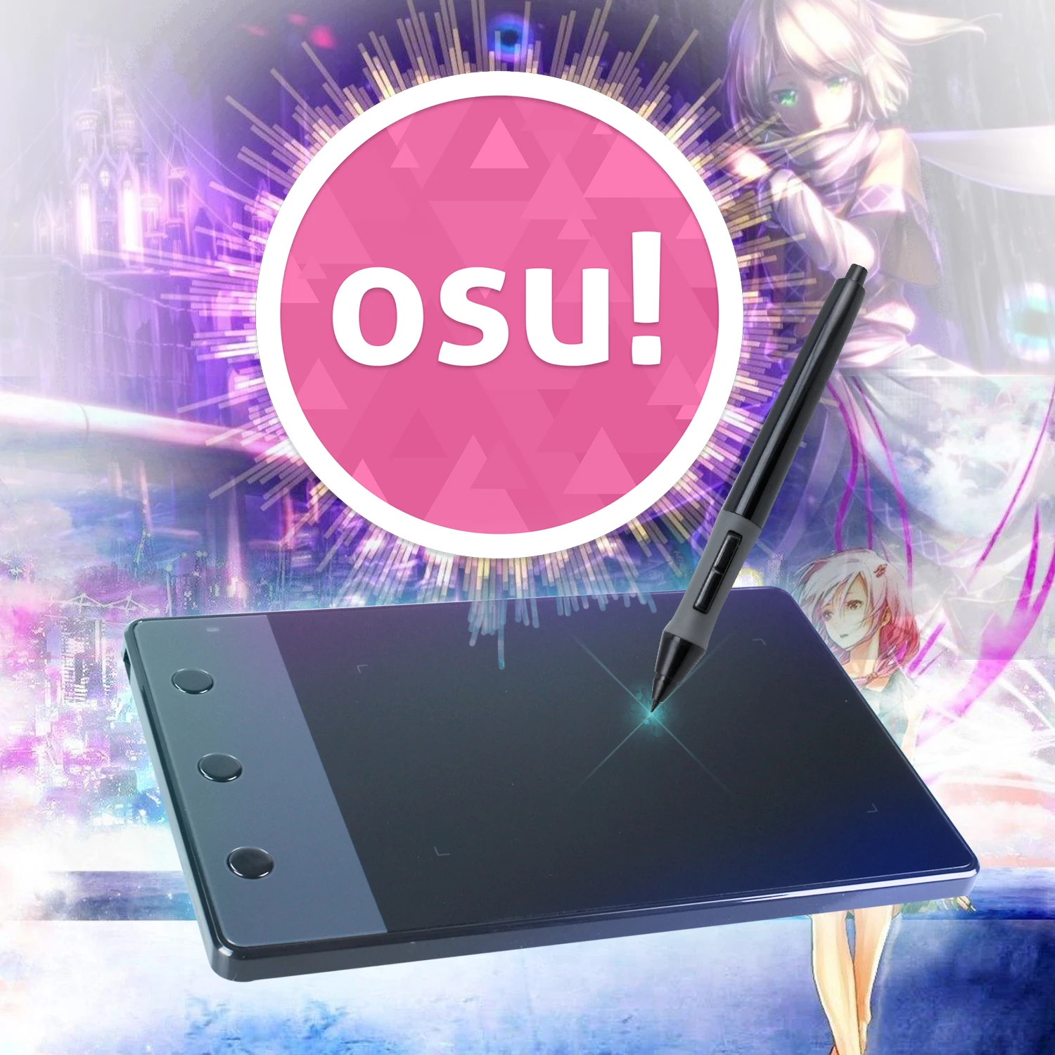 Tablet graficzny HUION H420 Mini z 3 niestandardowymi przyciskami, tablet do podpisywania, przenośny tablet do rysowania, idealny do gier OSU
