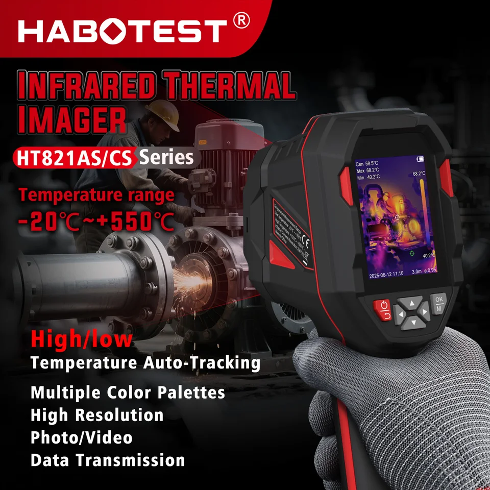 HABOTEST HT821AS/CS rechargeable thermal imaging camera 256*192