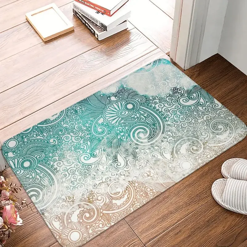 Classic Wave Beach Front Door Mat Anti-Slip Indoor Absorbent Doormat Kitchen Balcony Entrance Rug Carpet