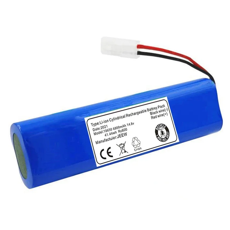 100% nuovo originale 14.4V 6800mAh 4800mAh 2800mAh 18650 batteria utilizzata per i componenti dell'aspirapolvere robot Qihoo 360 S6