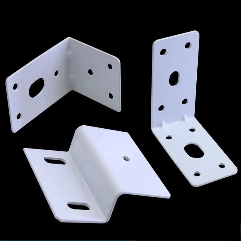 Baked White Paint Bathroom Cabinet Connecting Piece Right-Angle Bracket Galvanized Angle Iron Thickened Right-Angle Support