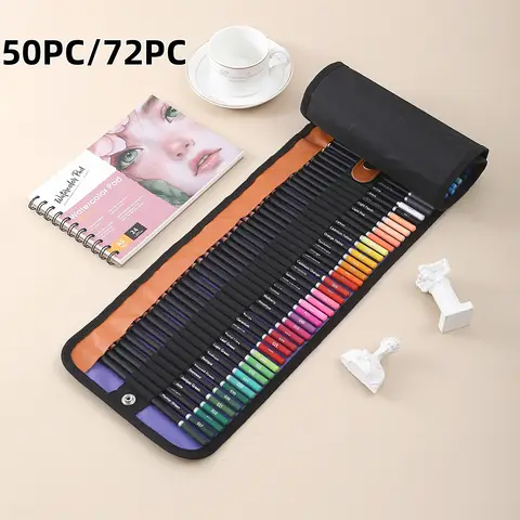 72 Pack Pre-Sharpened Colored Pencils Bulk Set No-Duplication Colors Prismacolor Style Art Supplies for Adult Coloring Books Dra