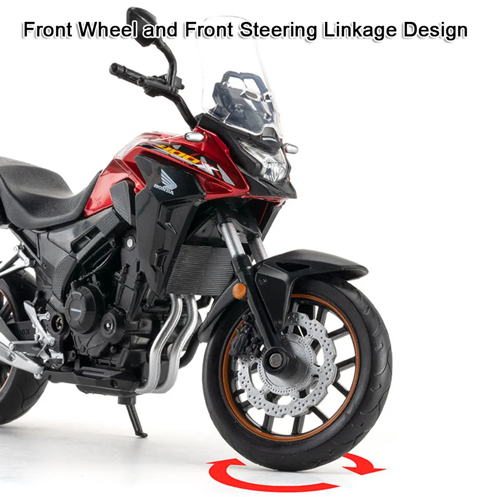 1:12 ‌Honda‌ CB400X Toy Motorcycle Models Alloy Diecast BMW R1250GS Shock Absorption Front Wheel Steering Collection Motorbikes