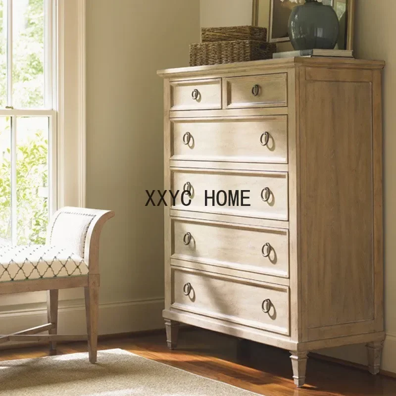 Locker Solid Wood Cabinets Five-Bucket Cabinet Living Room Storage Cabinet