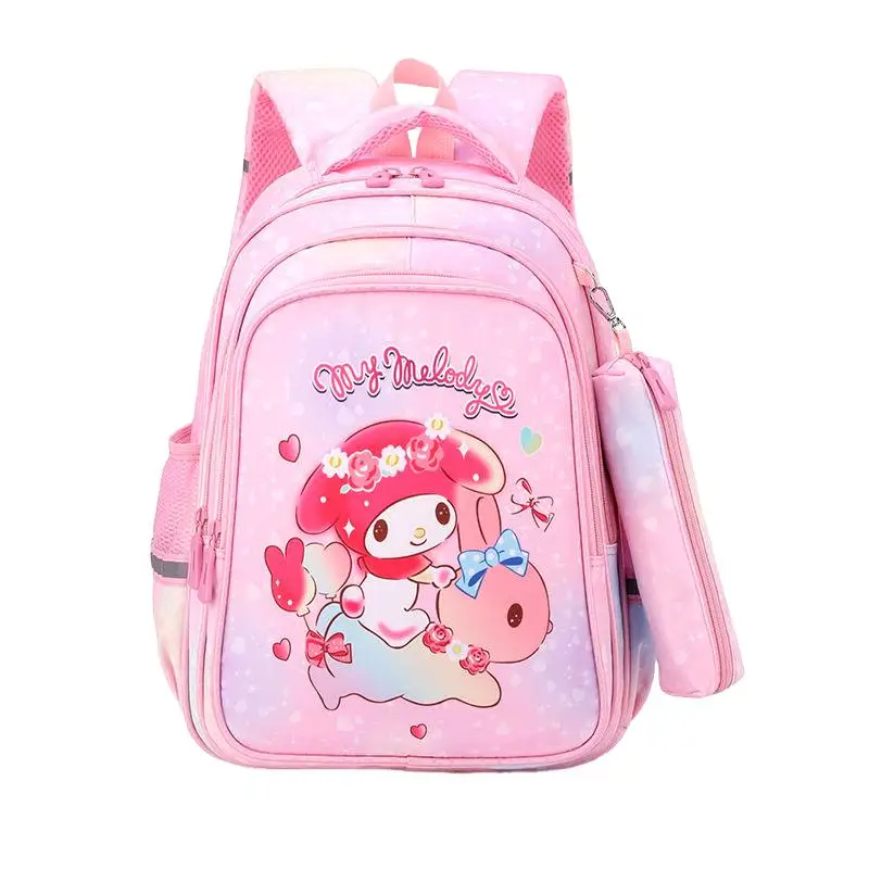 

Sanrio Kuromi школьный рюкзак My Melody, новый стиль, детский легкий модный милый рюкзак с героями мультфильмов «Hello Kitty», хит продаж