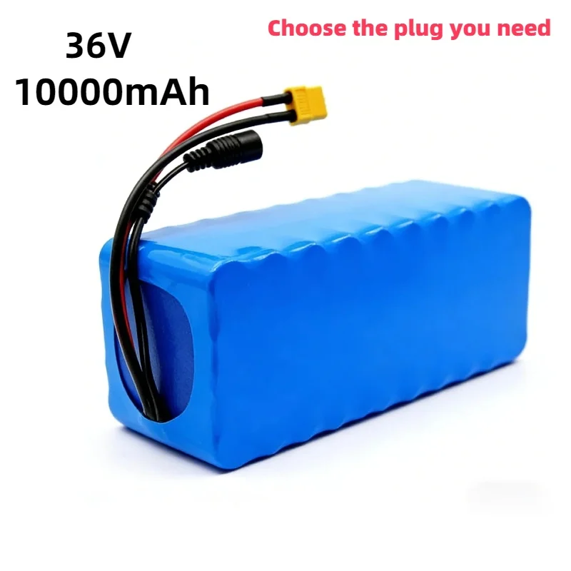 

10Ah 36V Battery Pack 42V High Power – BMS/30A Fuse+Charger for 500W-1000W Motors Solar Panels 36V Motor Stable Output Durable