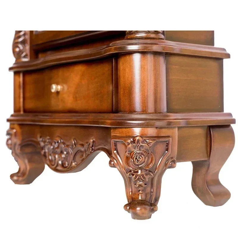 Американские ретро механические часы из цельного дерева, медный механический сердечник, европейский стиль, вилла, гостиная, маятниковые часы Y